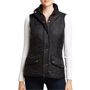 Barbour Black Cavalry Vest Size US 6/UK 10